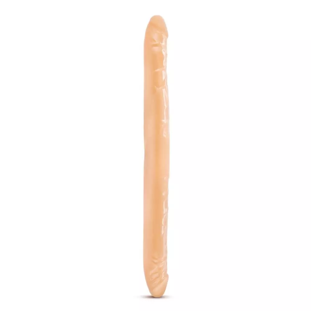 B Yours 16 inch Double Dildo In Flesh